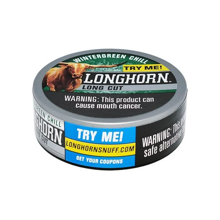 LONGHORN WINTERGREEN CHILL 12OZ LONG CUT