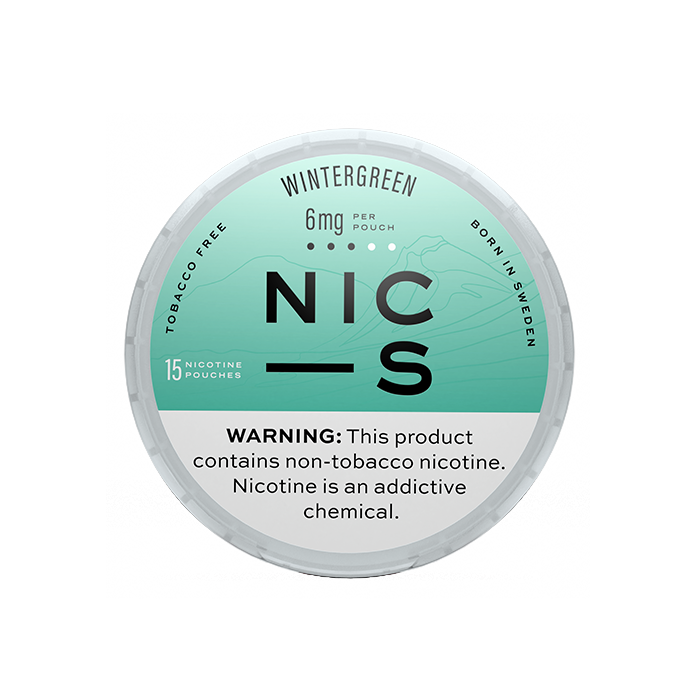 NIC-S WINTERGREEN 6MG NICOTINE POUCHES